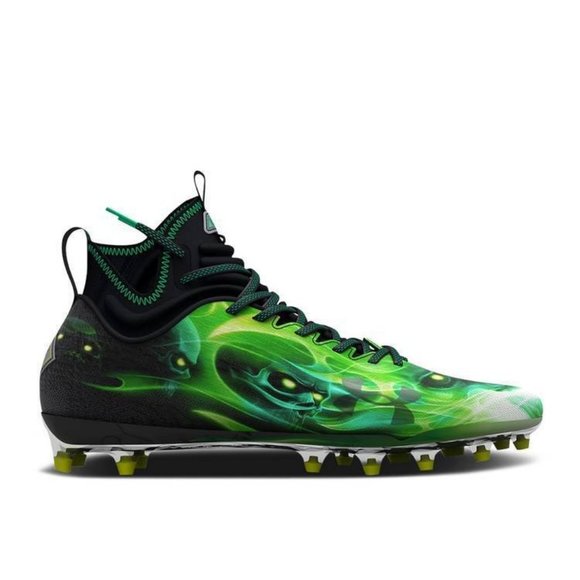 Under Armour UA Spotlight Lux MC LE Slime Green Football Cleats Men\'s Sizes NEW main image 12